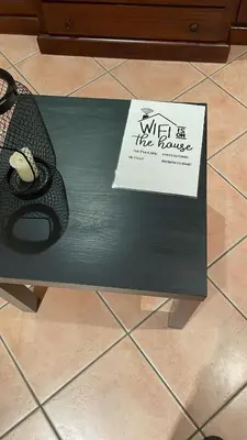 a sign that says what is the house on a table at A 2 passi dal cuore di Roma in Rome