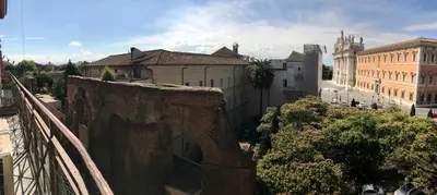 a view of a city from the top of a building at Aria Rome Rooms in Rome