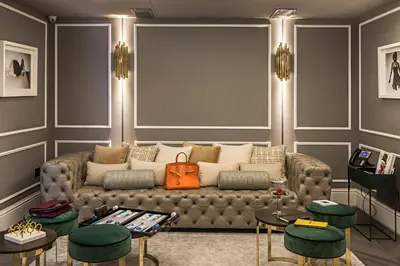 a living room with a couch and some tables at Corso 281 Luxury Suites in Rome