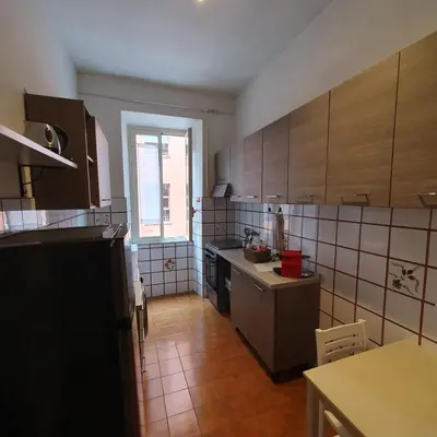 a kitchen with a refrigerator and a dishwasher at Monteverde Hideaway in Rome