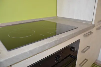 a kitchen with an oven with a counter top at Casa Pesa 2 rooms 2 baths Rome center in Rome