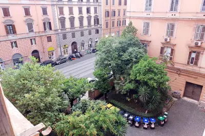 an aerial view of a city street with buildings at Sanctuary Home 32 in Rome