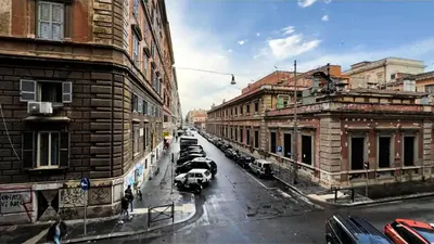 a view of a city street with cars parked at Sina Rent Room in Rome