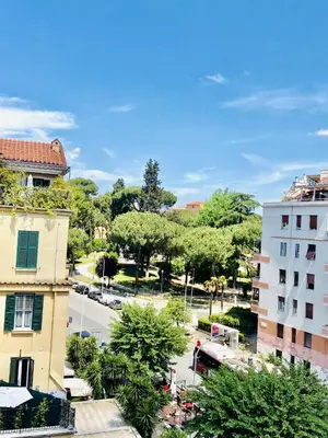 a view of a street in a city with buildings at Crisalide Apartment in Rome