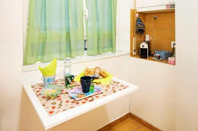 a childs toy sitting on a counter in a room at B&B La stanza di Zoe - Roma Tre Metro B Marconi in Rome