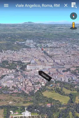 a black object flying in the air over a city at Roma In Una Stanza Guesthouse in Rome