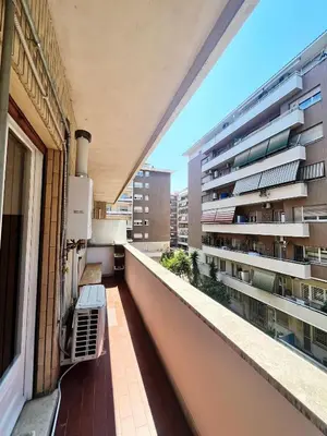 an apartment balcony with a view of a building at Glory house Vatican Museum in Rome