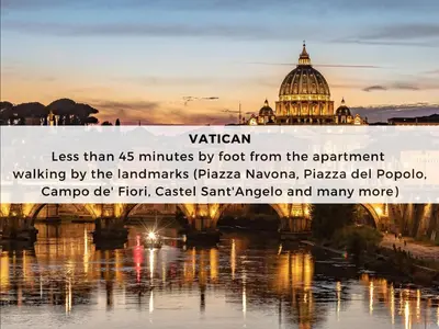 a picture of the vatican with a view of the vatican city at [Luxury House & Secret Garden] - Strategic location, 100m to Metro B in Rome