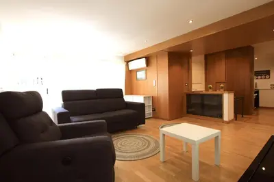 a living room with a couch and a table at Giulio Cesare Holiday House in Rome