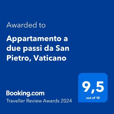 a blue text box with the text upgraded to augmentatio a due pass da san at Appartamento a due passi da San Pietro, Vaticano in Rome
