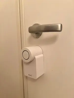 a roll of toilet paper is attached to a door at Circo Massimo Sweet Home - next to FAO in Rome