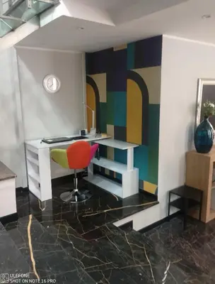 a room with a desk and a chair at Delizioso appartamento in Rome