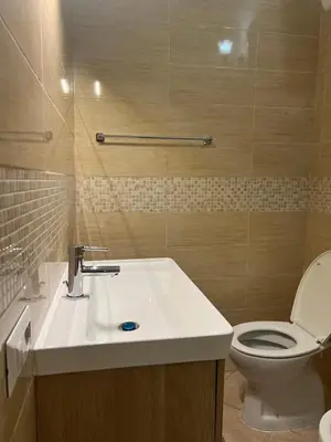 a bathroom with a white sink and a toilet at Signorina In Rome in Rome