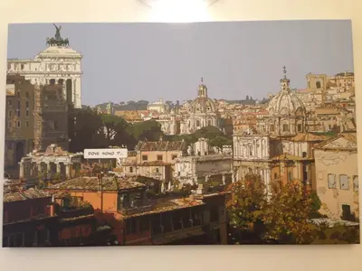 a view of a city with buildings at Baccina Inn in Rome