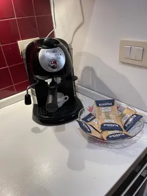 a coffee maker sitting on top of a kitchen counter at Apartment Gaia in Rome