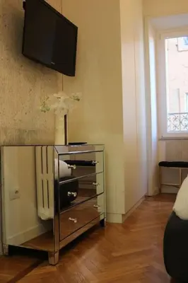 a living room with a couch and a coffee table at Trevi Fountain Luxury Flat in Rome