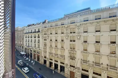 a view of a building from a window at Fontana di Trevi dream home in Rome