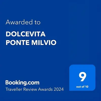 a screenshot of a cell phone with the text awarded to dodevka poutine at DOLCEVITA PONTE MILVIO in Rome