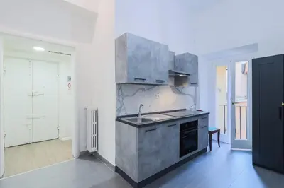 a kitchen with a sink and a counter top at Casa Prefetti 46 B in Rome