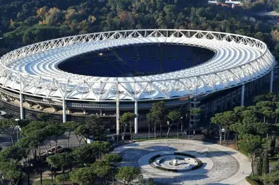 an aerial view of a soccer stadium at Vaticano vicino metro A-Comfort ed eleganza in Rome