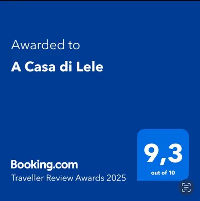a screenshot of a casa dh keeler review awards at A Casa di Lele in Rome