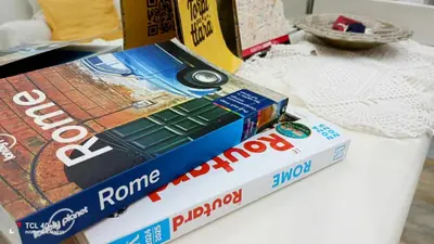 a box of monopoly sitting on top of a table at Casa Carbone in Rome