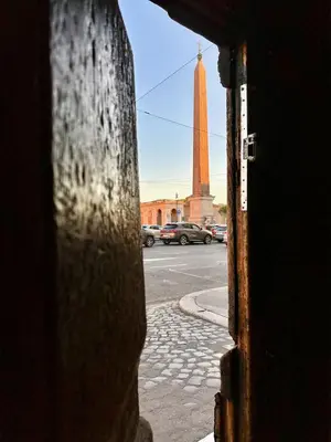 a view of the washington monument from a building at Vacanze Romane Laterano in Rome