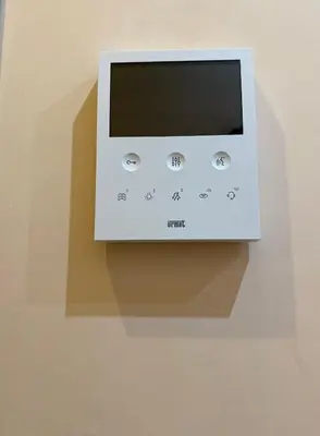 a white microwave oven sitting on top of a wall at Domus romae esquilini in Rome