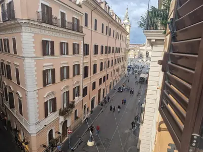 an overhead view of a street between buildings at Corso Suite Style in Rome