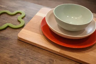 a cup and a saucer and a bowl on a table at Afnakafna Home in Rome