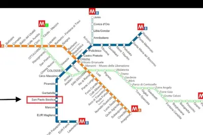 a map of the metro exodus exodus maps subway map at La verde dimora in Rome