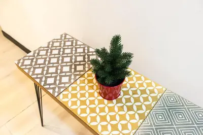 a potted plant sitting on top of a table at Lucky Domus Ottaviano in Rome