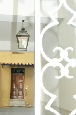 a view of the front door of a house at Le Suite dei Mercanti in Rome