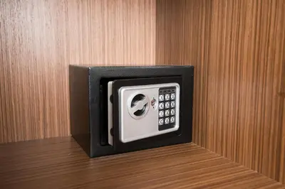 a microwave oven is attached to a wall at Assunta Domus in Rome