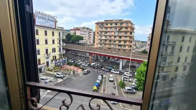 a view of a city street from a window at Gorgeous Flat In Pigneto in Rome