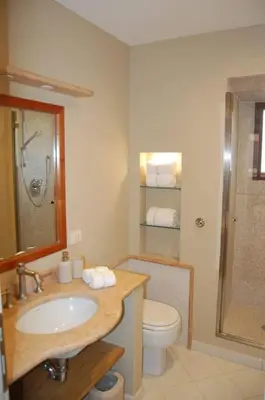 a bathroom with a sink and a toilet at Nesty Margana House in Rome