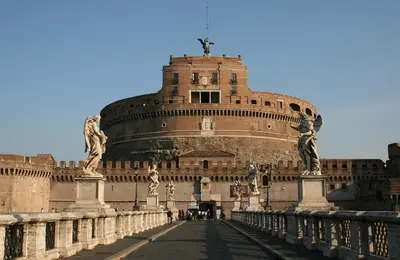 a large building with statues in front of it at Sofia's Suites Guesthouse in Rome