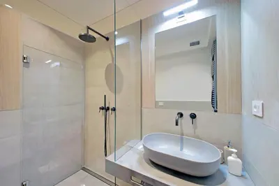 a bathroom with a sink and a shower at YCH-Casa Indipendente in zona Prati in Rome