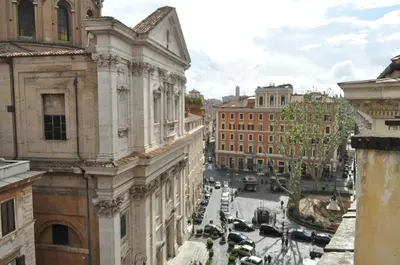 an aerial view of a city street with buildings at ROME FOR TWO Campo de' Fiori - your home in Rome in Rome