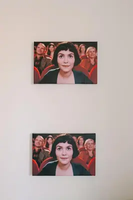 a group of photographs of a group of people at Villa Fiorelli rooms in Rome