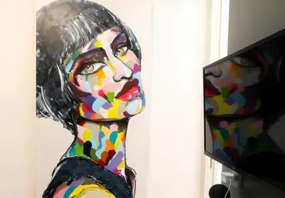 a statue of a woman with a plastic head at The Best Nest - Home Suite Home NEW OPENING in Rome