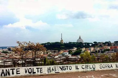 a sign that reads mine voice has visited vatican city at My Vatican Home in Rome in Rome