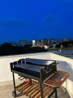 a barbecue grill sitting on top of a roof at La Terrazza di Attila in Rome