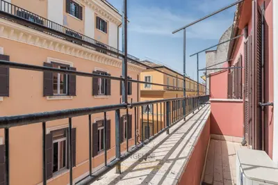 a view from the balcony of a building at Apartment by The Spanish Steps in Rome
