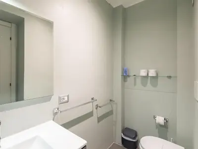 a bathroom with a sink and a mirror at Apartment Porta Magica by Interhome in Rome