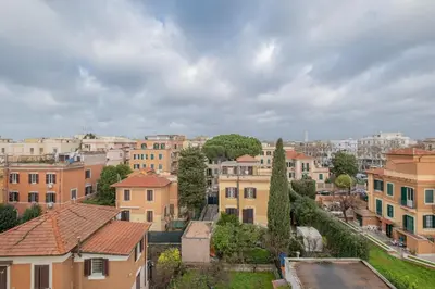a view of a city with buildings at Hotel Monte Verde in Rome