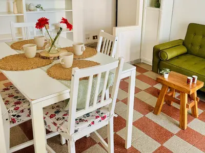 a kitchen with a washing machine and a sink at Holiday Homes Rome - Monte Verde 61 - near Trastevere in Rome