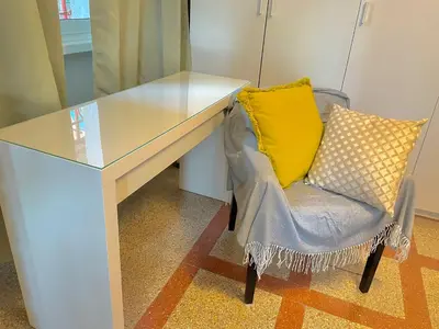 a kitchen with a stove top oven next to a sink at Holiday Homes Rome - Monte Verde 61 - near Trastevere in Rome