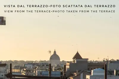 a view of a city with a view from the terrace photo taken from at Venus Penthouse - Favoloso attico in pieno centro a Roma in Rome