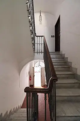 an entrance to a building with a brown door at HT RomeForAll in Rome